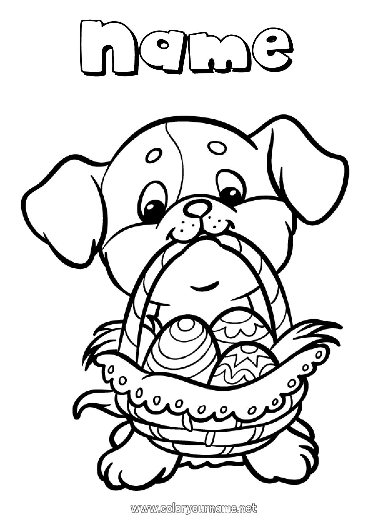 132 Printable Puppy Coloring Pages for Dog Lovers 116