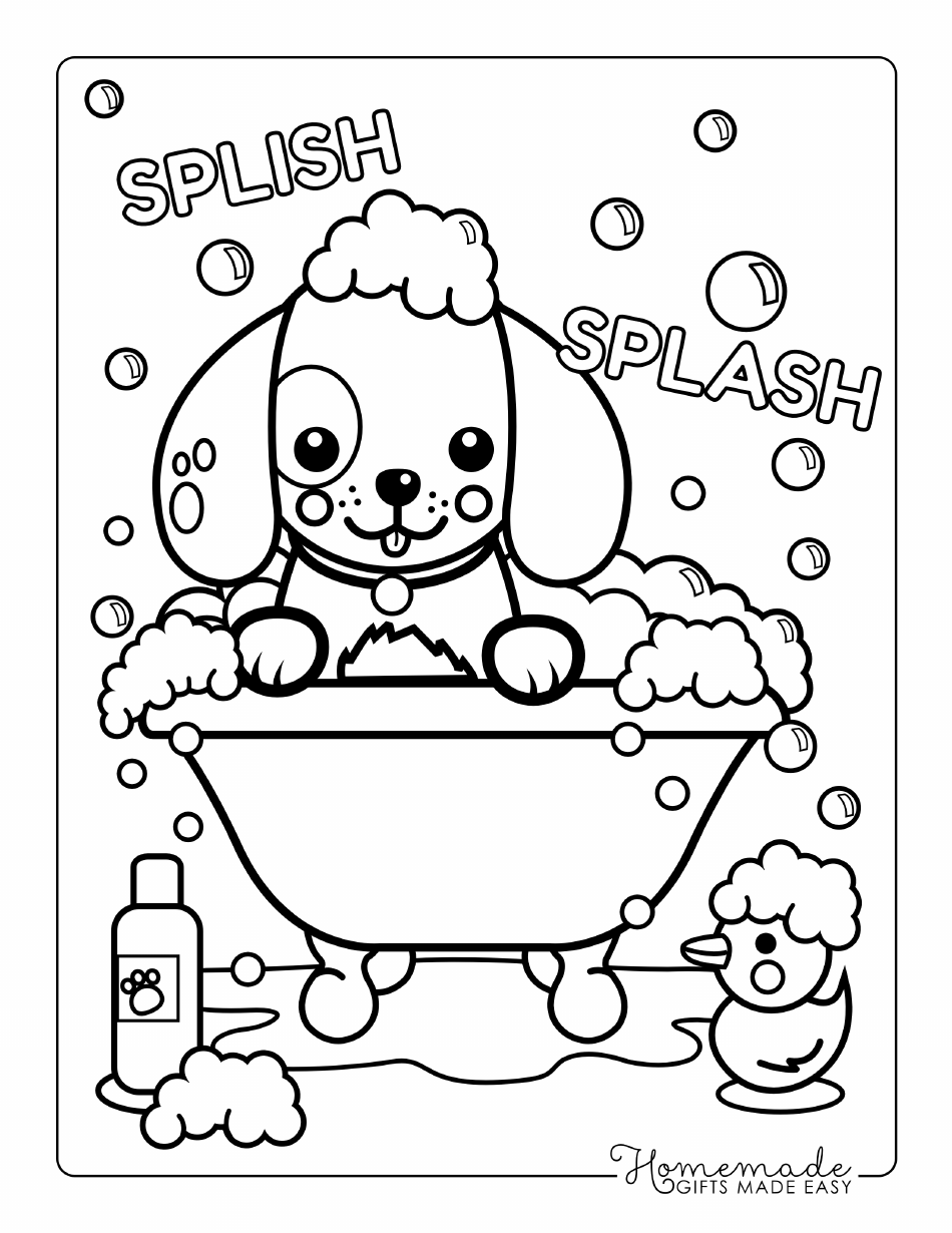 132 Printable Puppy Coloring Pages for Dog Lovers 126