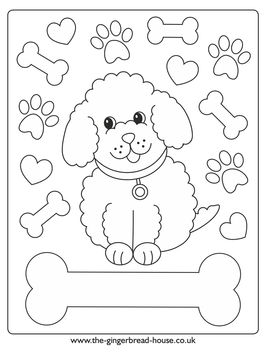 132 Printable Puppy Coloring Pages for Dog Lovers 14