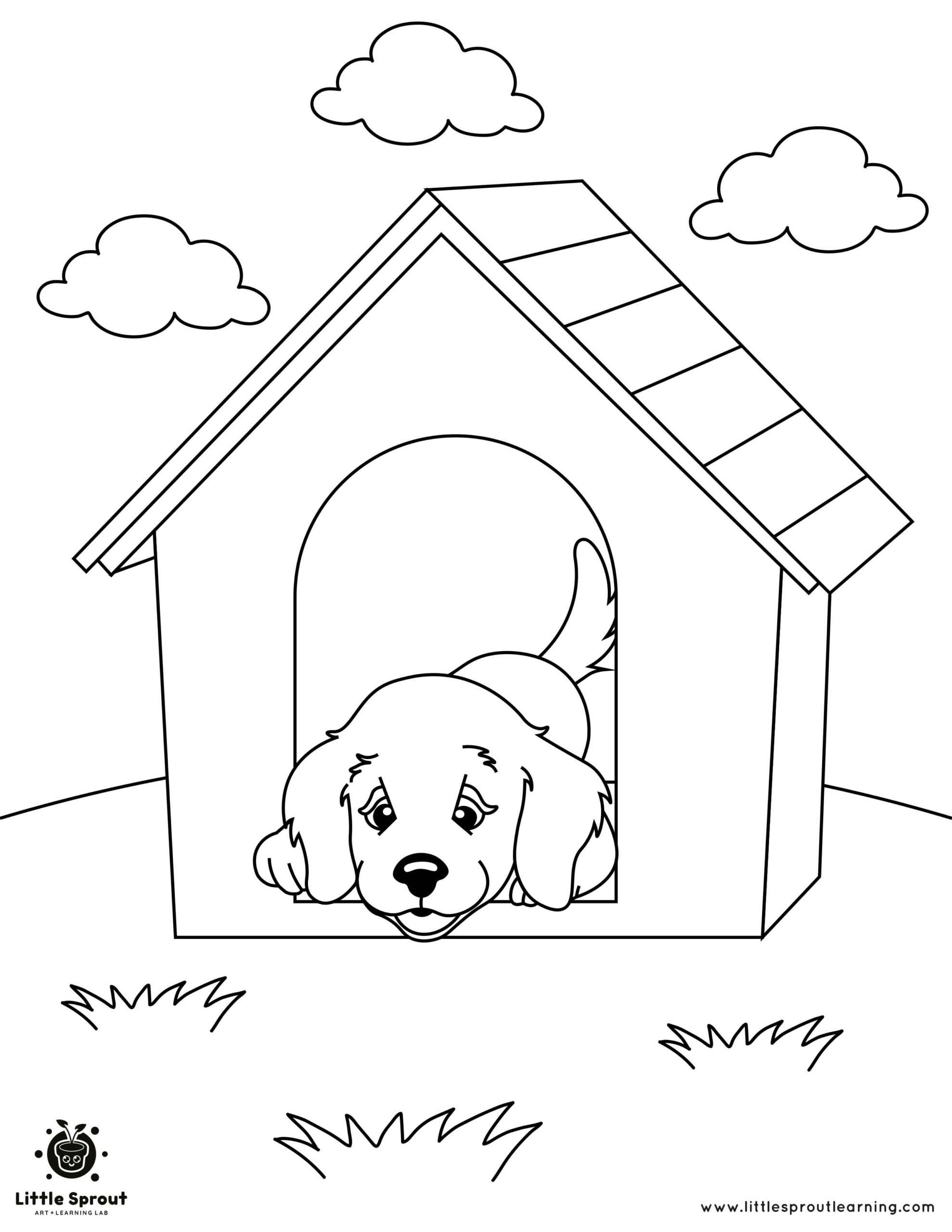 132 Printable Puppy Coloring Pages for Dog Lovers 16