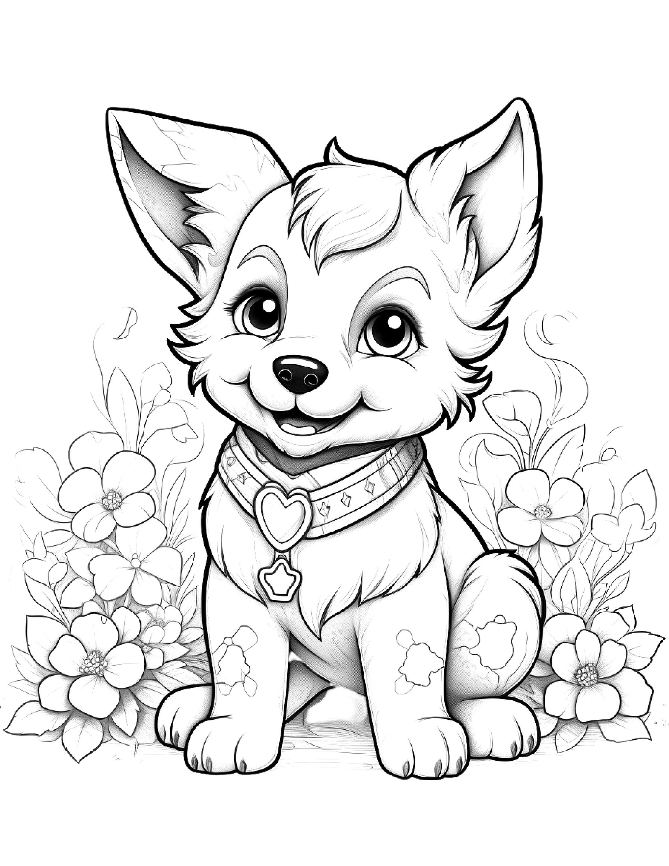 132 Printable Puppy Coloring Pages for Dog Lovers 2