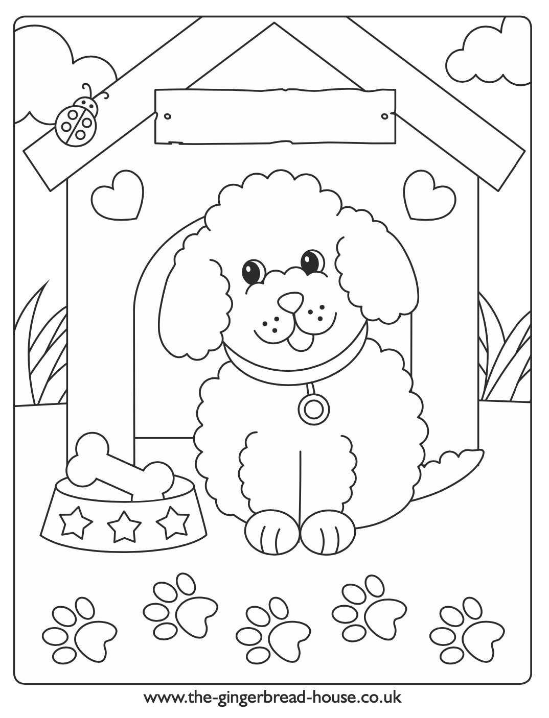 132 Printable Puppy Coloring Pages for Dog Lovers 27