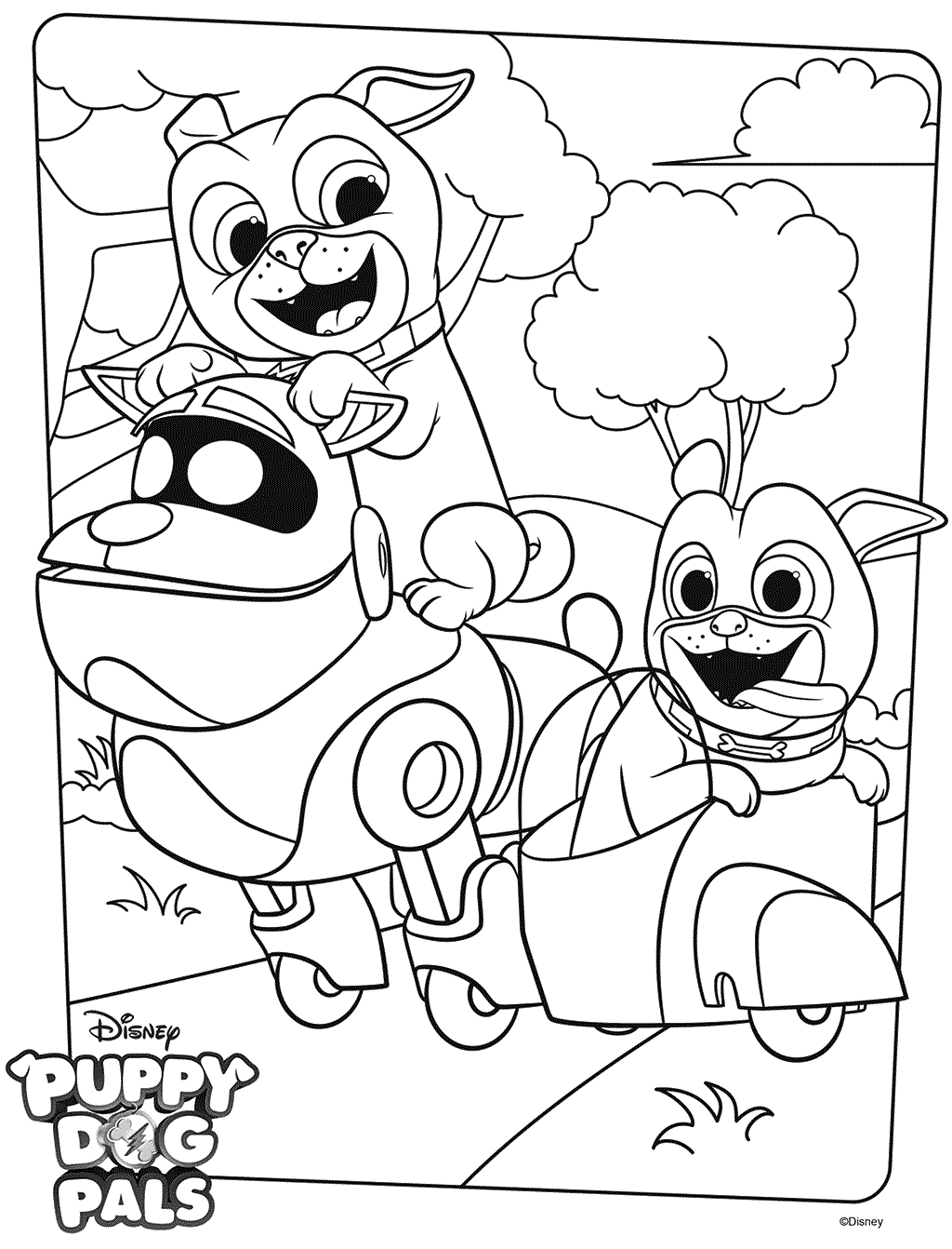 132 Printable Puppy Coloring Pages for Dog Lovers 39