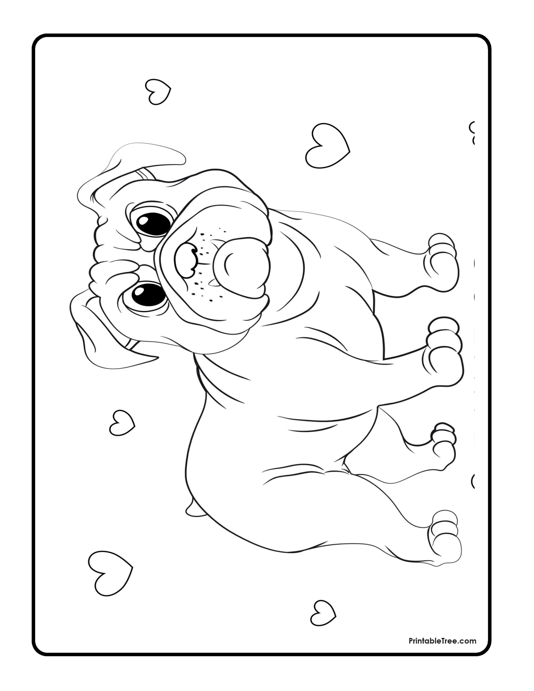 132 Printable Puppy Coloring Pages for Dog Lovers 40