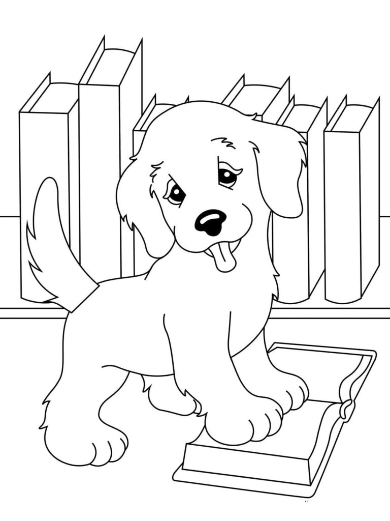 132 Printable Puppy Coloring Pages for Dog Lovers 41