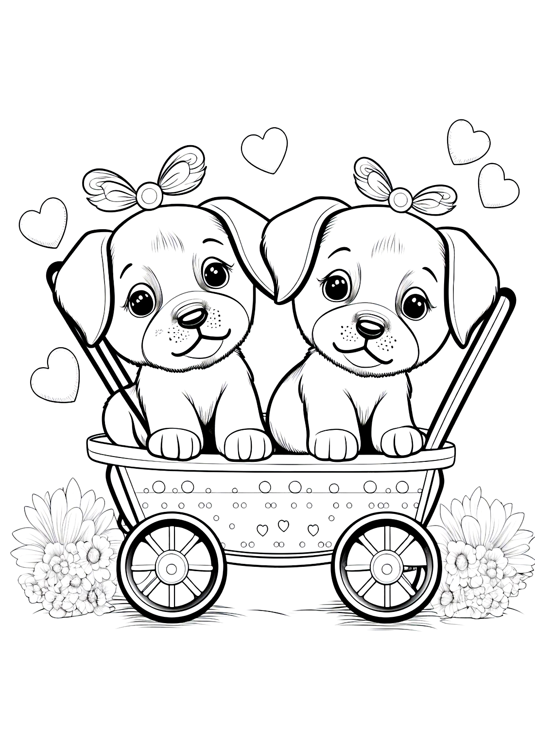 132 Printable Puppy Coloring Pages for Dog Lovers 47