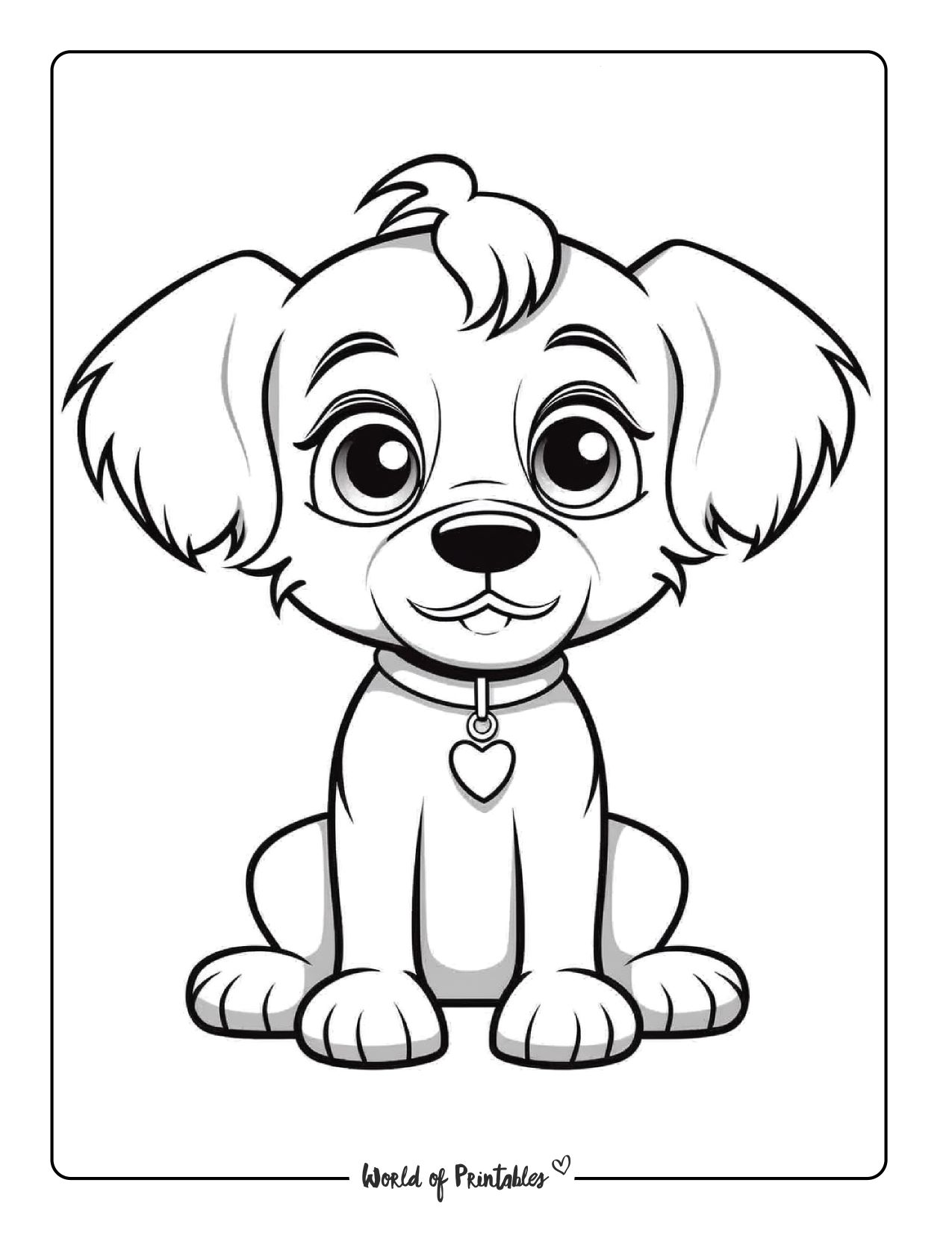 132 Printable Puppy Coloring Pages for Dog Lovers 52