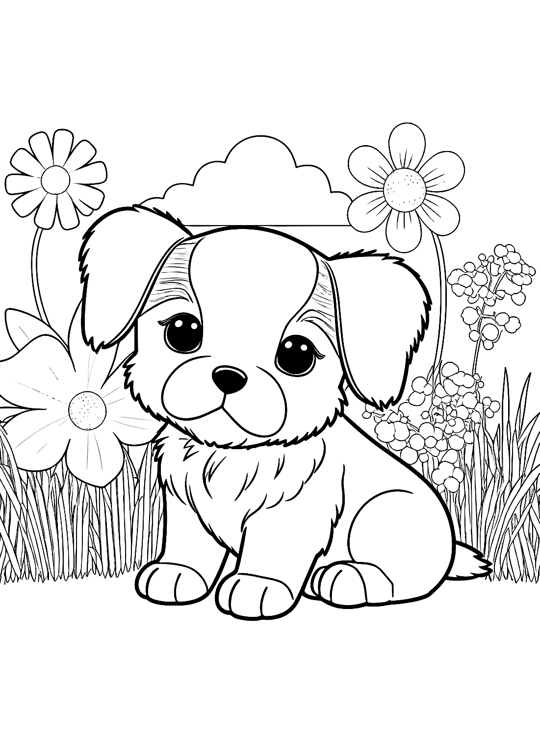 132 Printable Puppy Coloring Pages for Dog Lovers 61