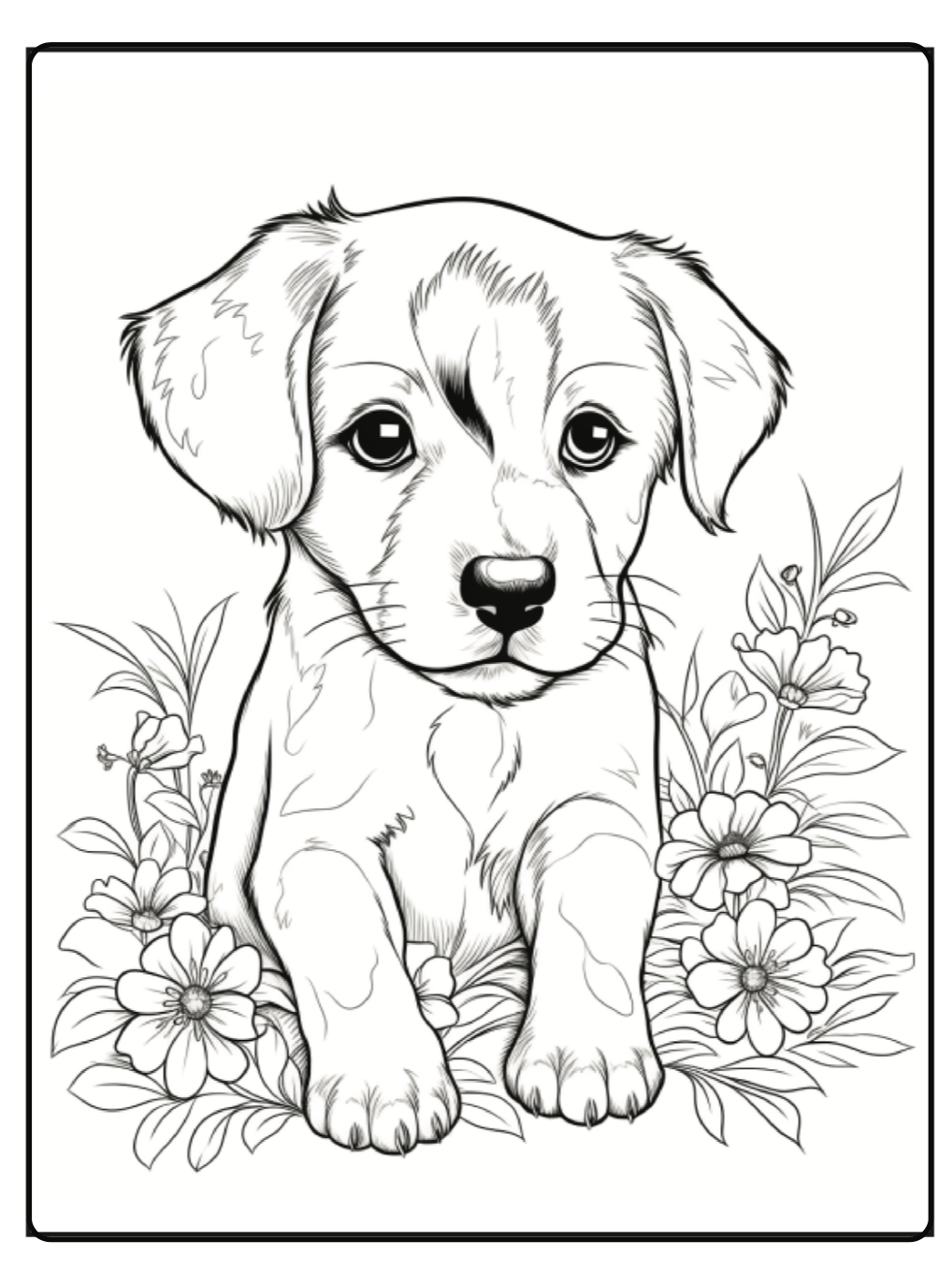 132 Printable Puppy Coloring Pages for Dog Lovers 65