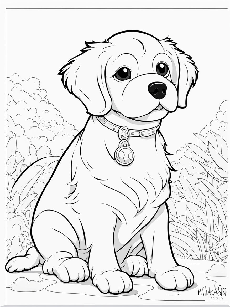 132 Printable Puppy Coloring Pages for Dog Lovers 77