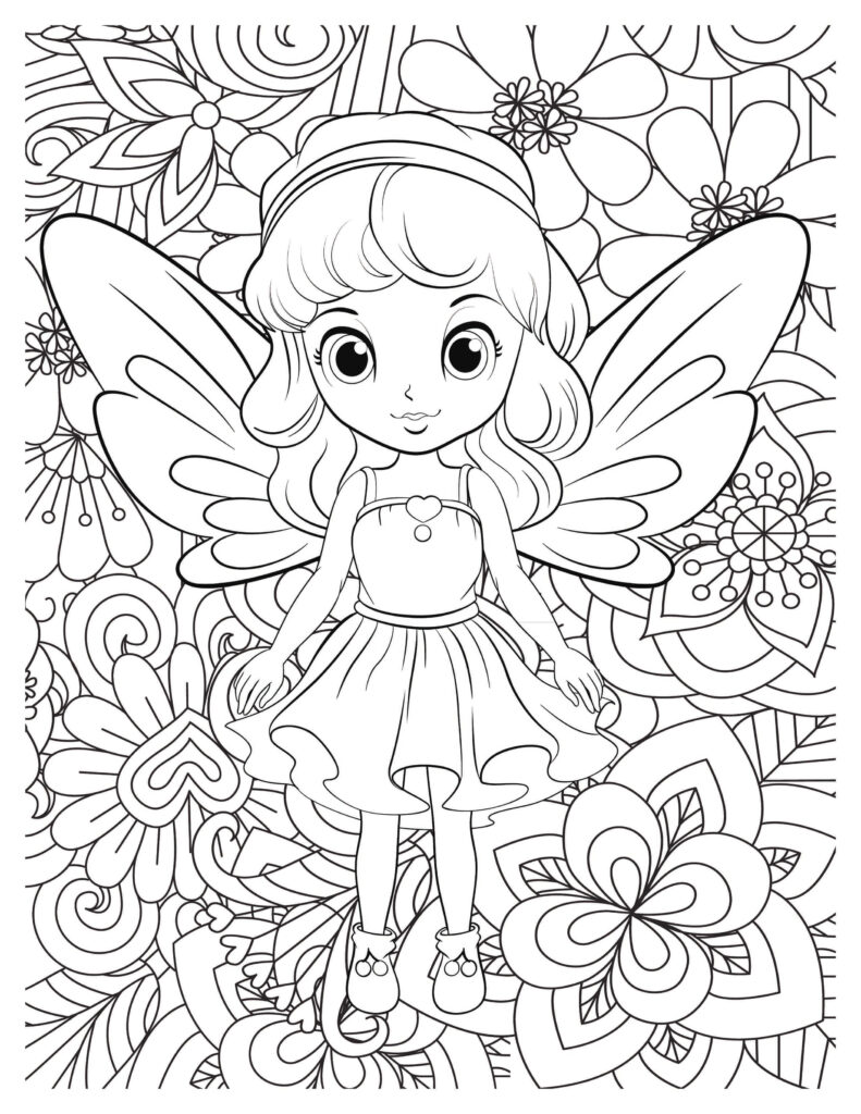 cute tooth fairy coloring pages printable jpg