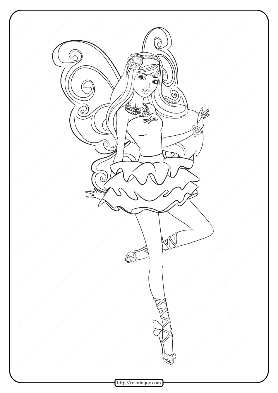 139 Cute Tooth Fairy Coloring Pages Printable 47