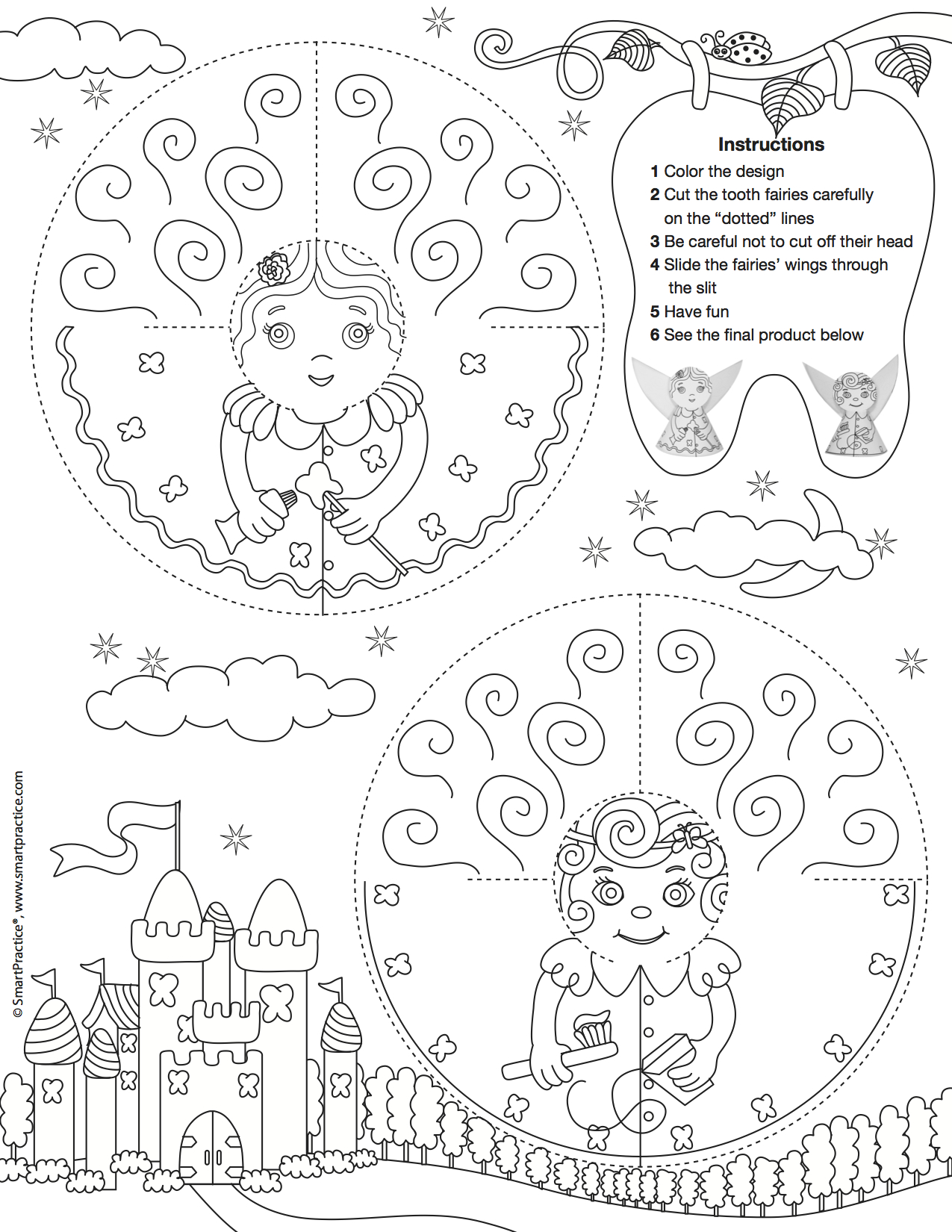 139 Cute Tooth Fairy Coloring Pages Printable 72