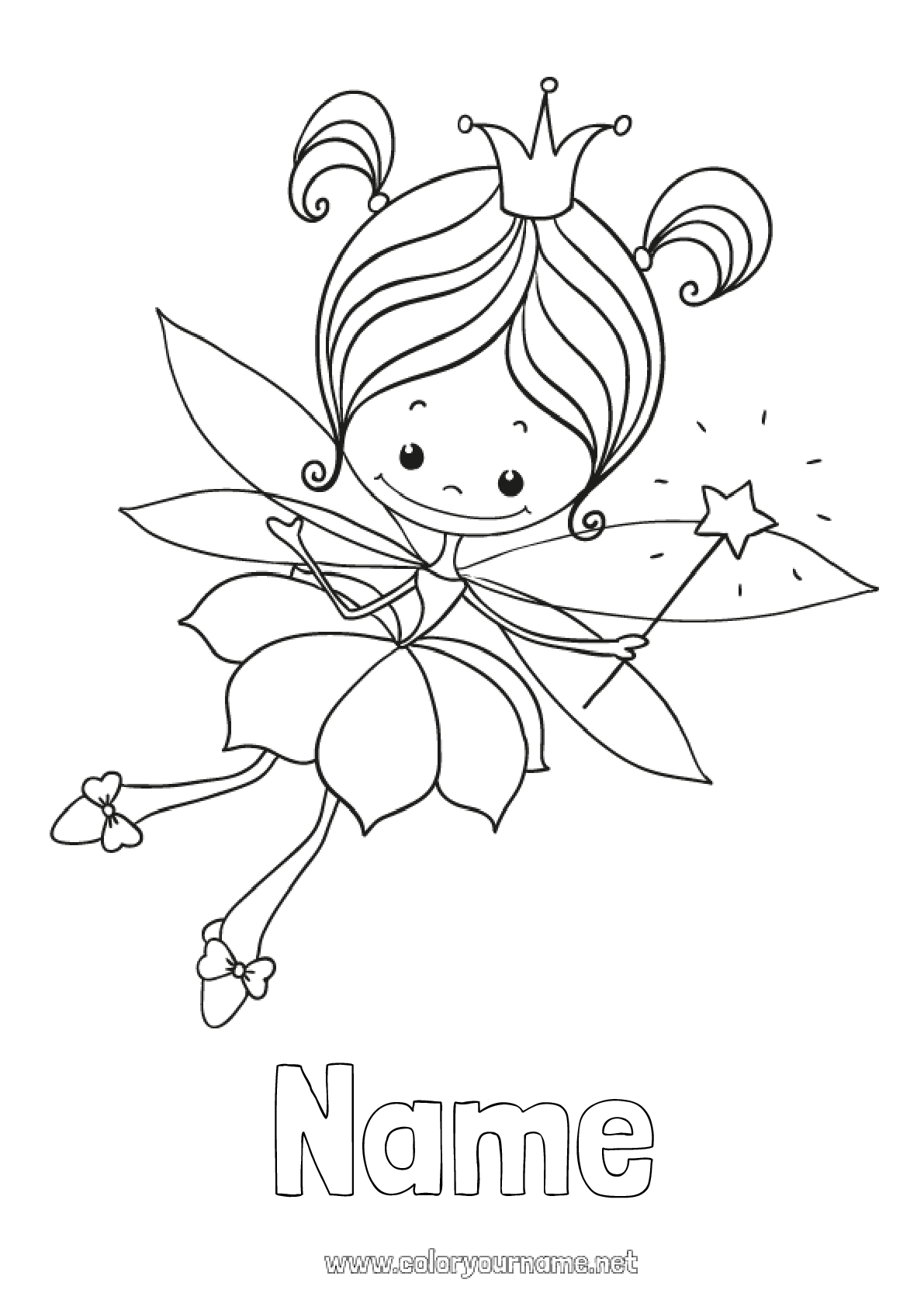 139 Cute Tooth Fairy Coloring Pages Printable 75