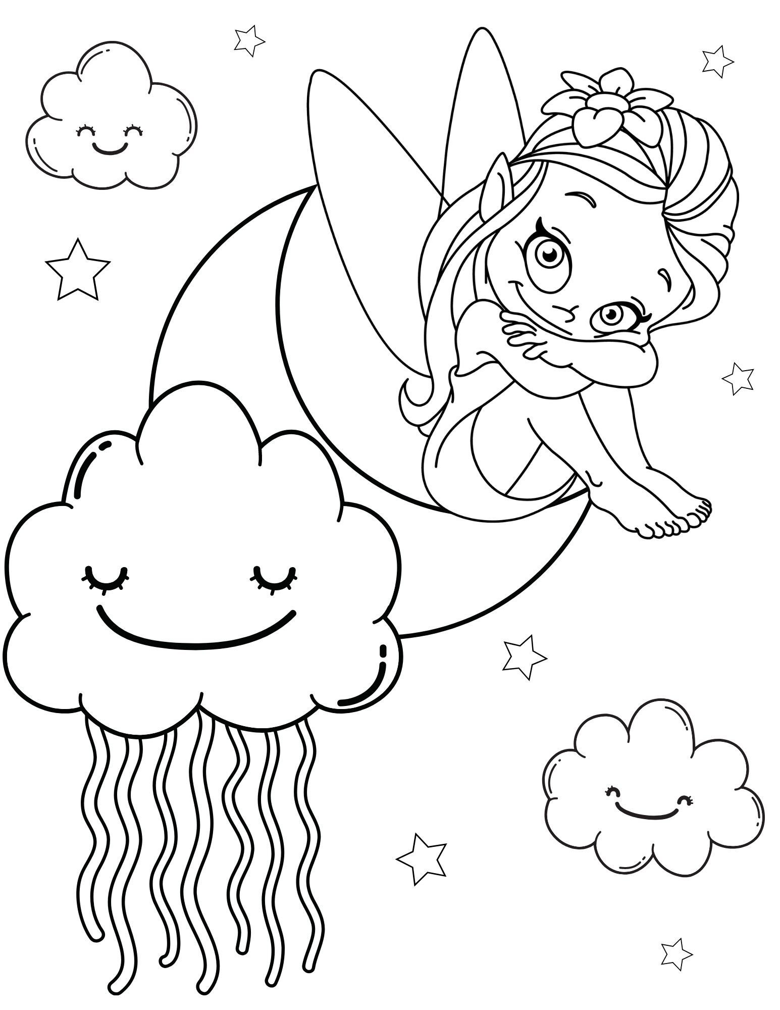 139 Cute Tooth Fairy Coloring Pages Printable 78