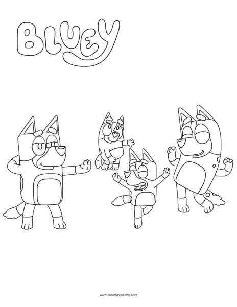 152+ Coloring Pages Bluey Printable 10