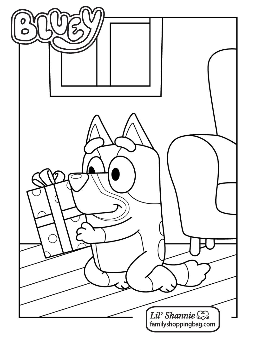 152+ Coloring Pages Bluey Printable 14