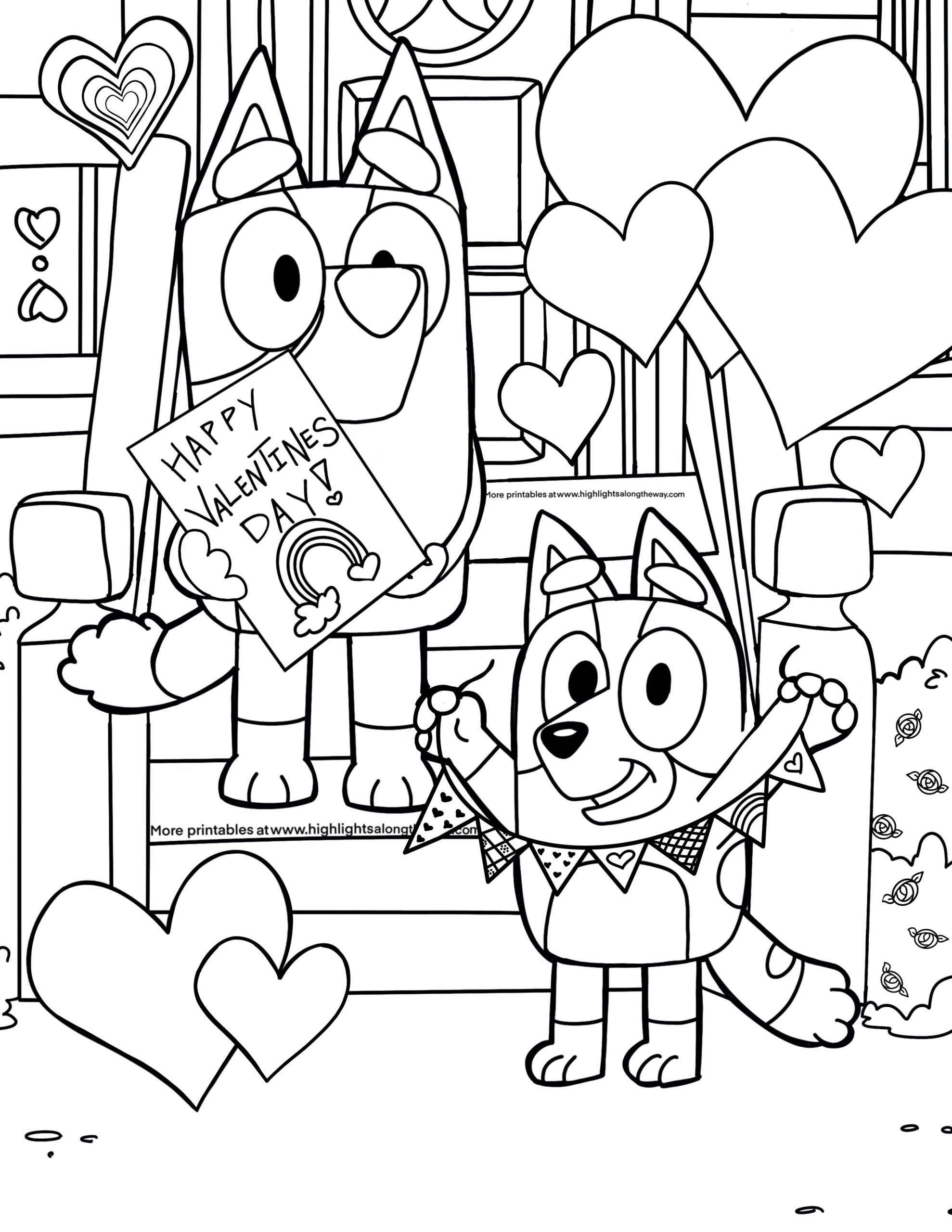 152+ Coloring Pages Bluey Printable 15