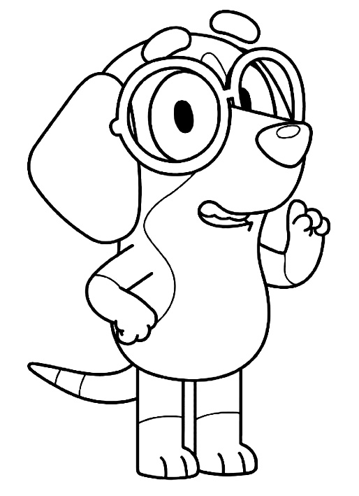 152+ Coloring Pages Bluey Printable 22