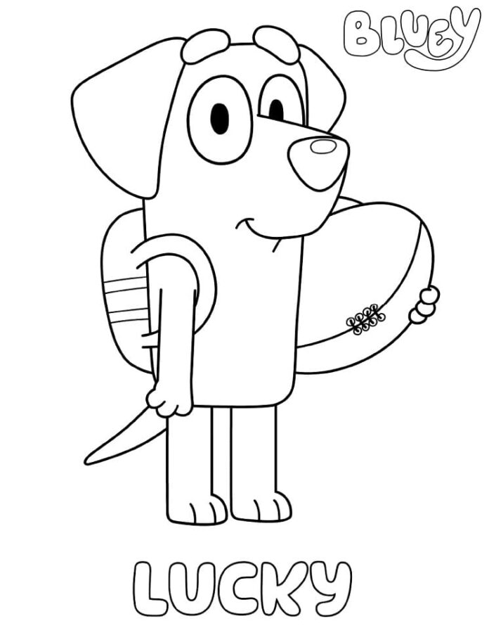 152+ Coloring Pages Bluey Printable 23