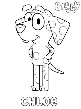 152+ Coloring Pages Bluey Printable 25