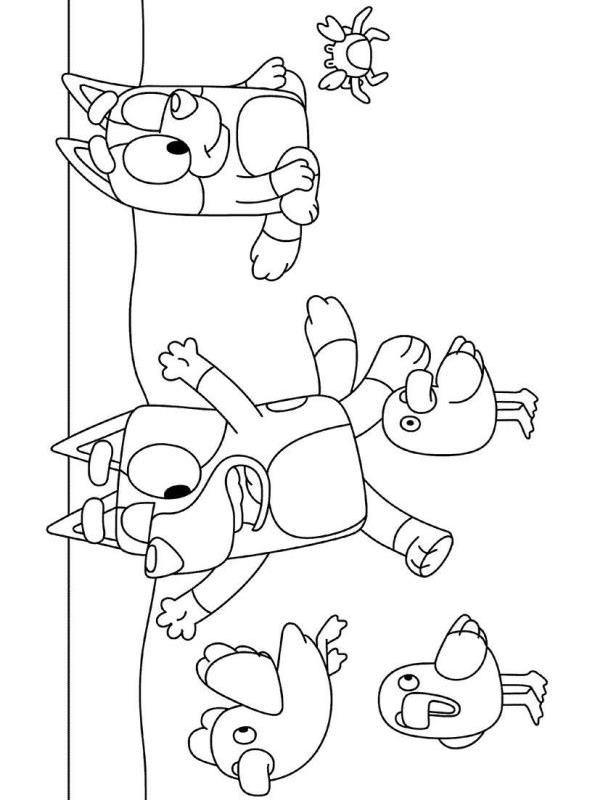 152+ Coloring Pages Bluey Printable 28