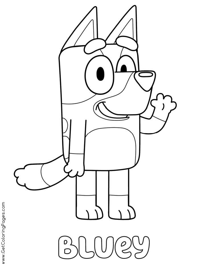 152+ Coloring Pages Bluey Printable 29