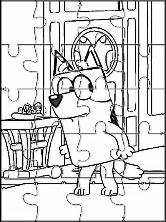 152+ Coloring Pages Bluey Printable 31