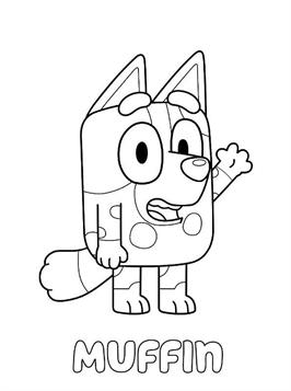 152+ Coloring Pages Bluey Printable 40