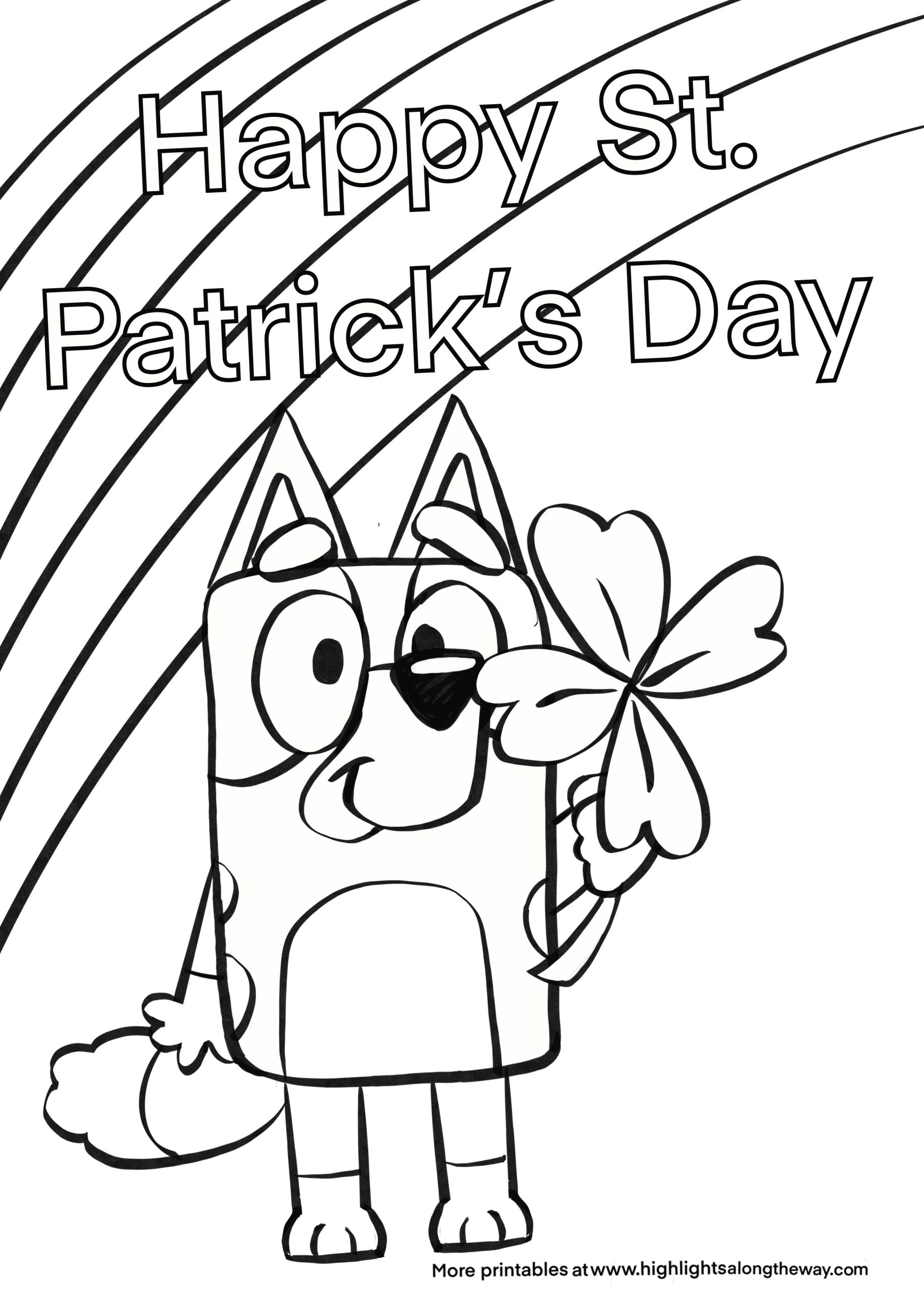 152+ Coloring Pages Bluey Printable 42