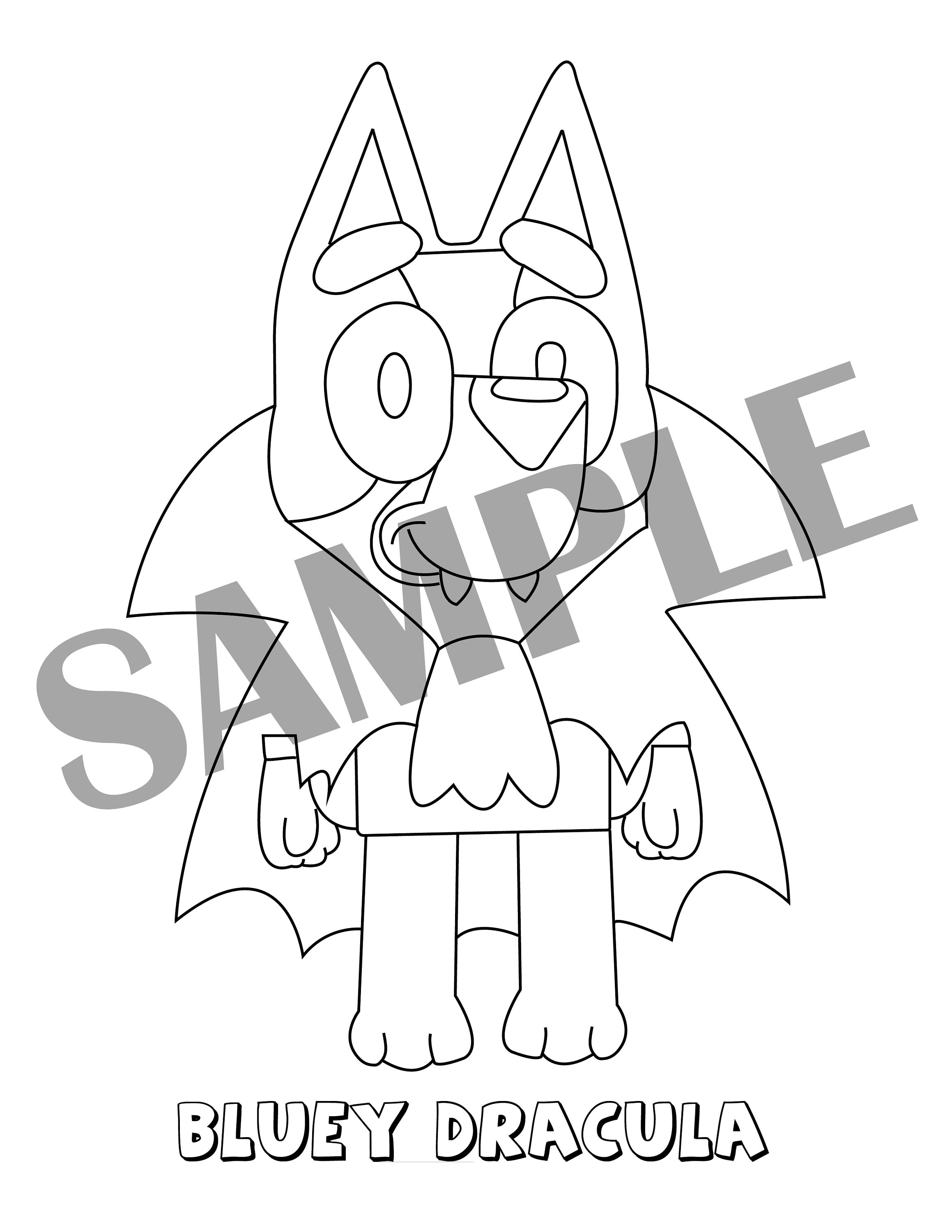 152+ Coloring Pages Bluey Printable 44