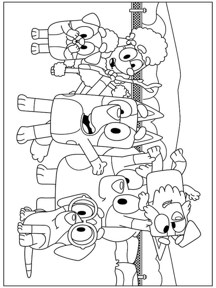 152+ Coloring Pages Bluey Printable 51