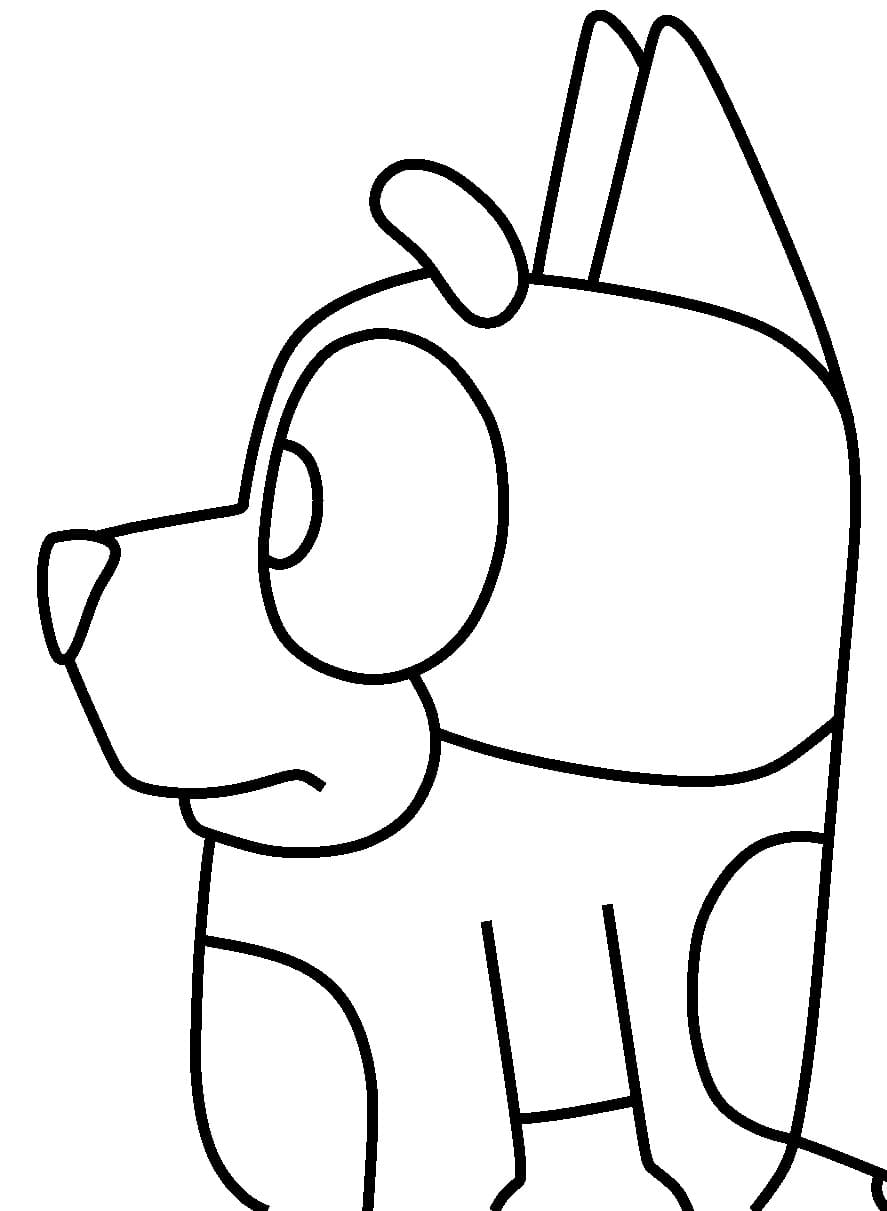 152+ Coloring Pages Bluey Printable 55