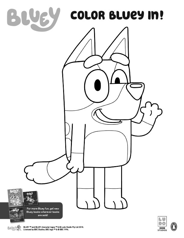 152+ Coloring Pages Bluey Printable 58