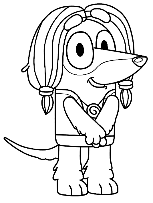 152+ Coloring Pages Bluey Printable 77