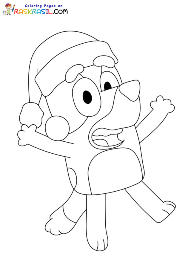 152+ Coloring Pages Bluey Printable 82