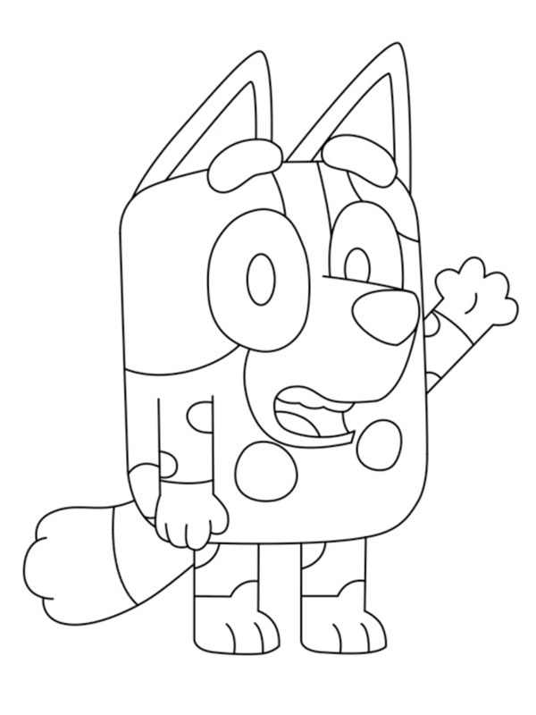 152+ Coloring Pages Bluey Printable 9