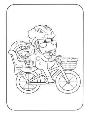 152+ Coloring Pages Bluey Printable 92