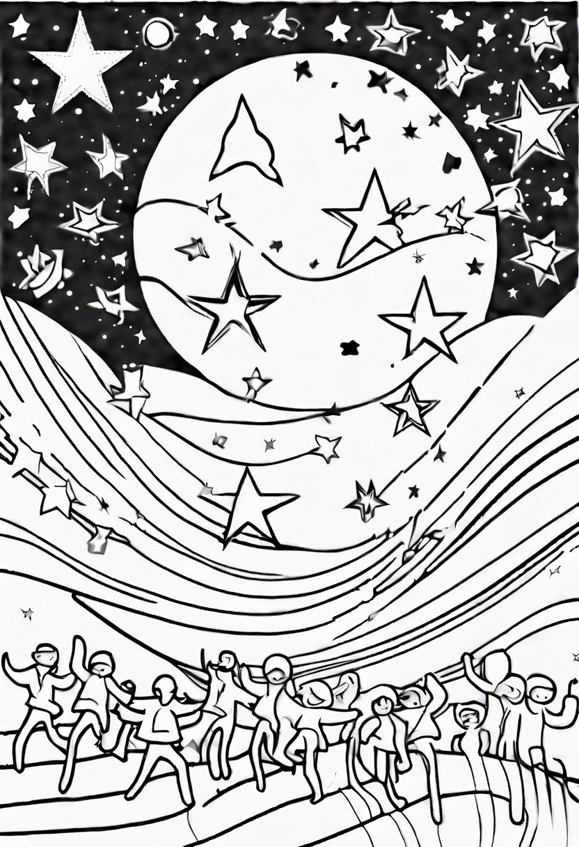 160+ Star Coloring Page Ideas for Stellar Art 153