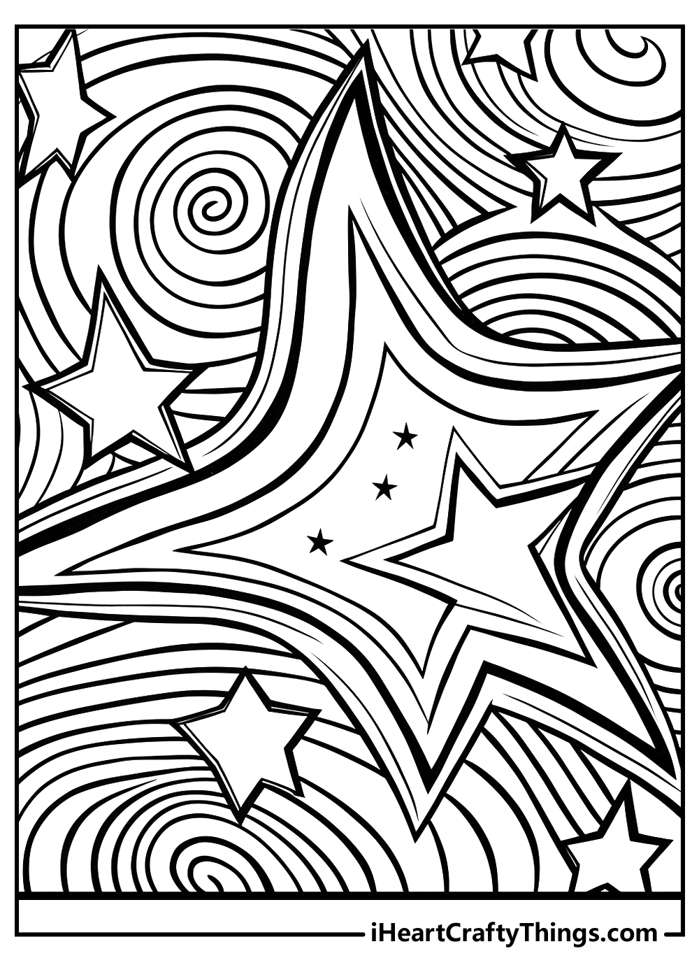 160+ Star Coloring Page Ideas for Stellar Art 19