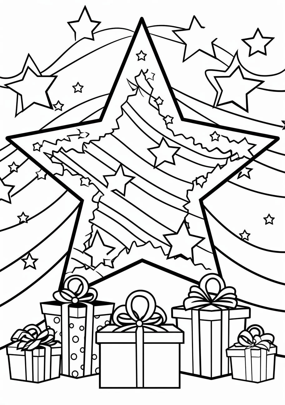 160+ Star Coloring Page Ideas for Stellar Art 20