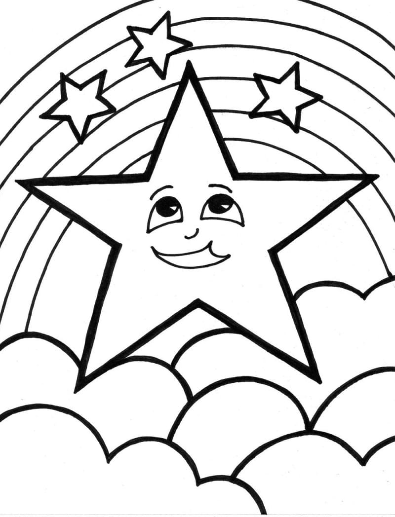 160+ Star Coloring Page Ideas for Stellar Art 21