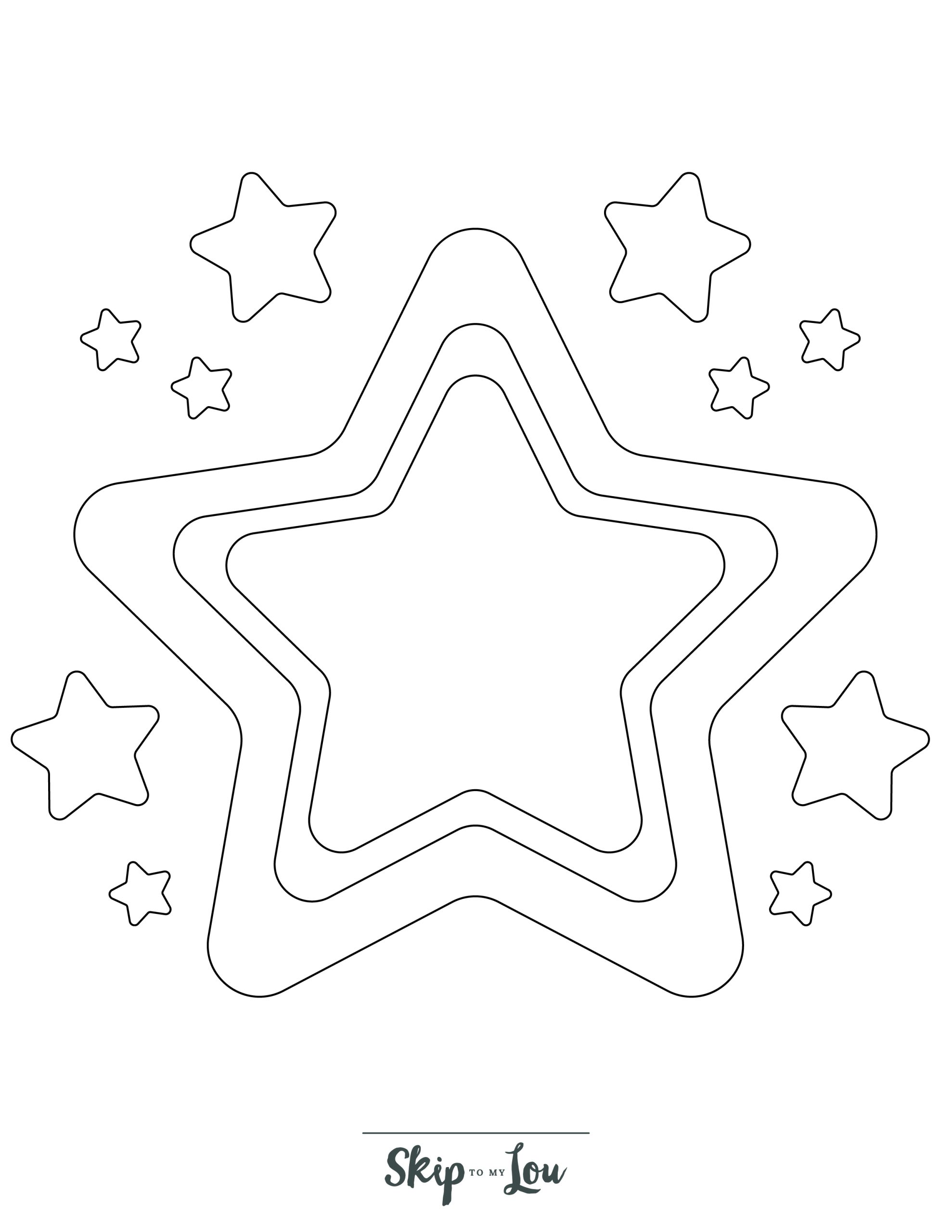 160+ Star Coloring Page Ideas for Stellar Art 23