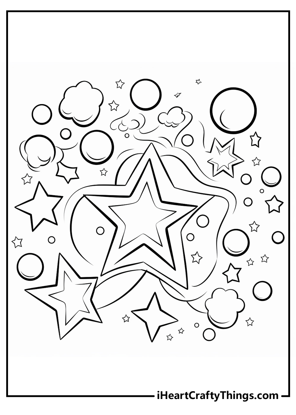 160+ Star Coloring Page Ideas for Stellar Art 33