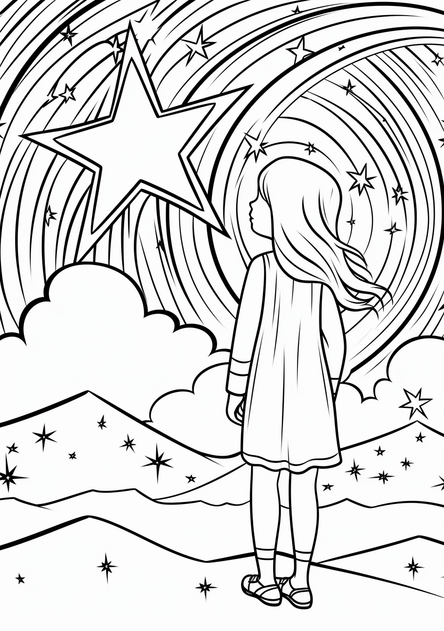 160+ Star Coloring Page Ideas for Stellar Art 35