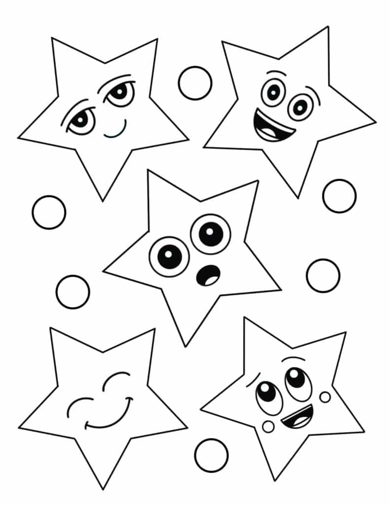 160+ Star Coloring Page Ideas for Stellar Art 4