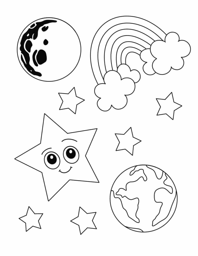 160+ Star Coloring Page Ideas for Stellar Art 57