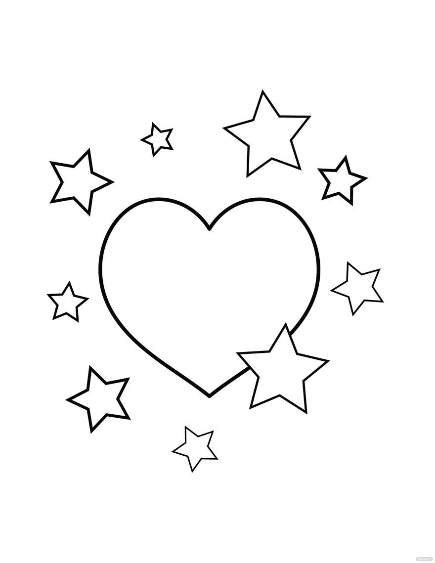 160+ Star Coloring Page Ideas for Stellar Art 73