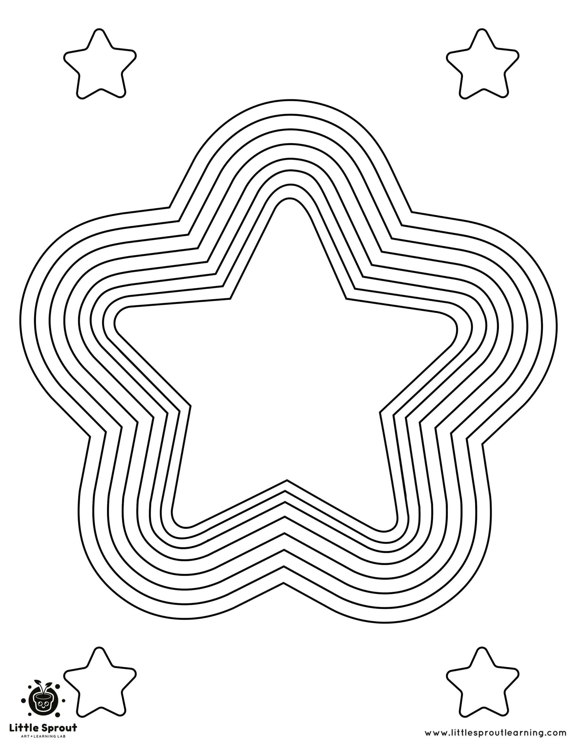 160+ Star Coloring Page Ideas for Stellar Art 76