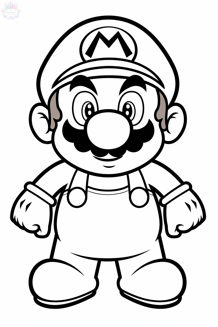 170+ Mario Color Pages: Super Fun Coloring Adventures 113